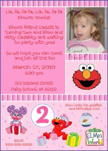 Sesame Street Birthday Invitation Wording