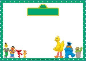 Sesame Street Birthday Invitations Free