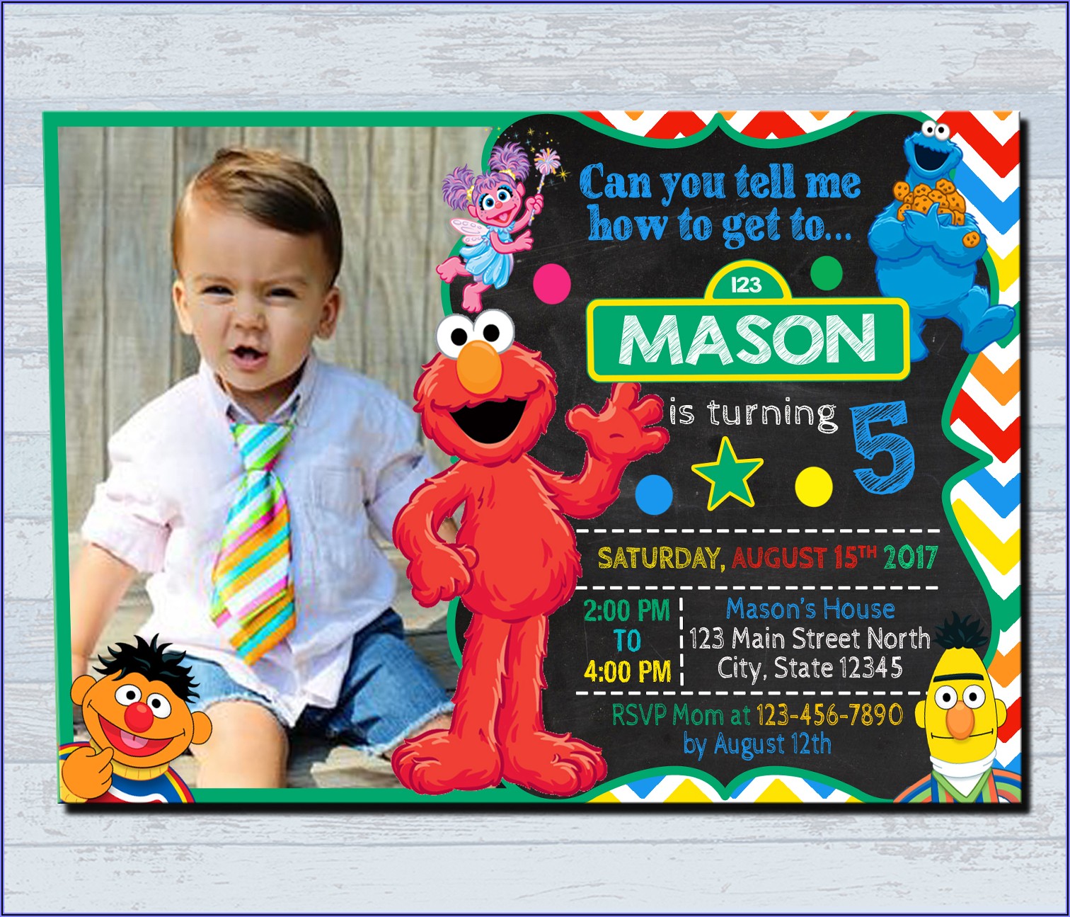 Sesame Street Birthday Invitations Online
