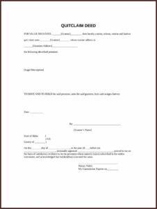 Short Form Warranty Deed New Mexico