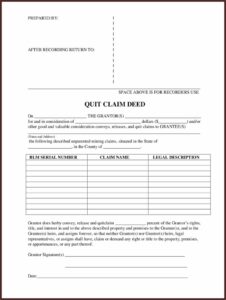 Short Form Warranty Deed New Mexico Statutory Form