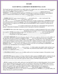 Simple Lease Agreement Template Ontario