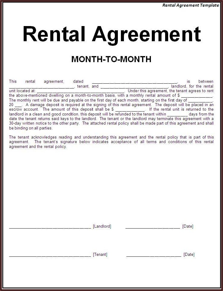 Simple Lease Form Free