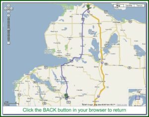 Southeast Michigan Golf Courses Map