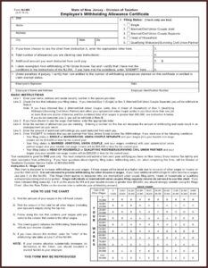 State Of New Jersey Disability Tax Form
