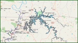 Stillhouse Hollow Lake Depth Map
