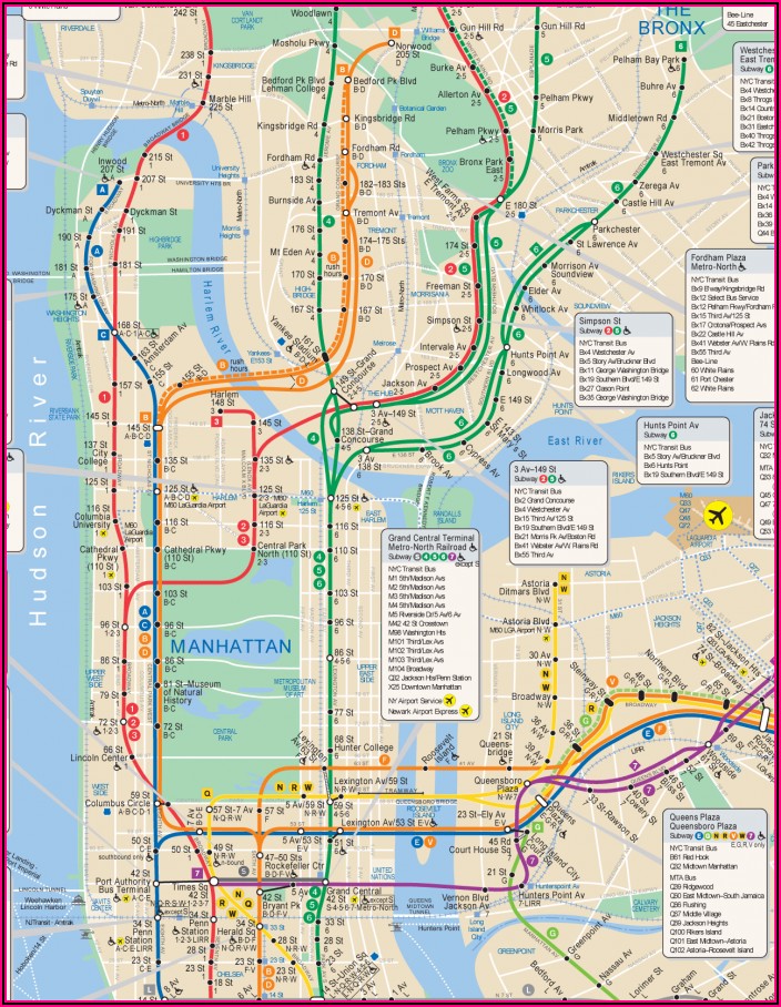 Subway Map New York 2019