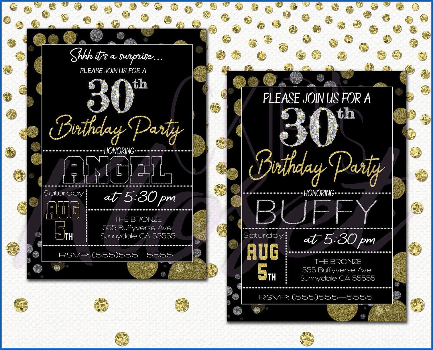 Surprise 30th Birthday Invitations For Her