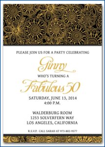 Surprise 50th Birthday Invitation Wording