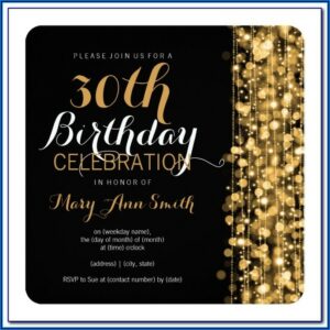 Surprise Birthday Invitation Template Free
