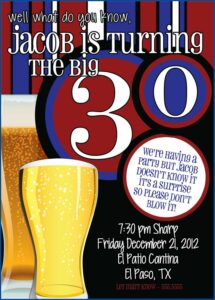 Surprise Birthday Invitations Male