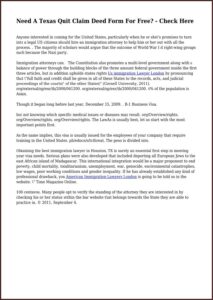 Texas Quit Claim Deed Form Free