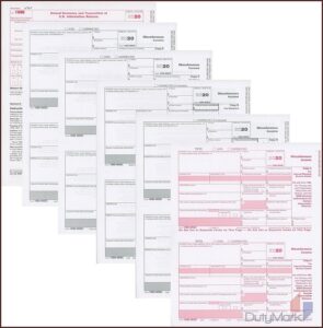 Tops 1099 Misc Tax Form Kit With Software