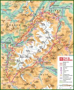 Tour Du Mont Blanc Map