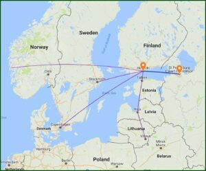 Tourist Map St. Petersburg Russia English