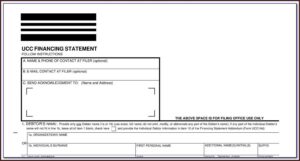 Ucc Filing Forms