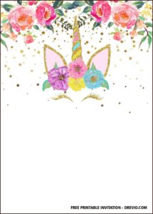 Unicorn Free Invitation Templates