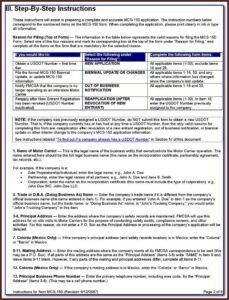 Update My Mcs 150 Form