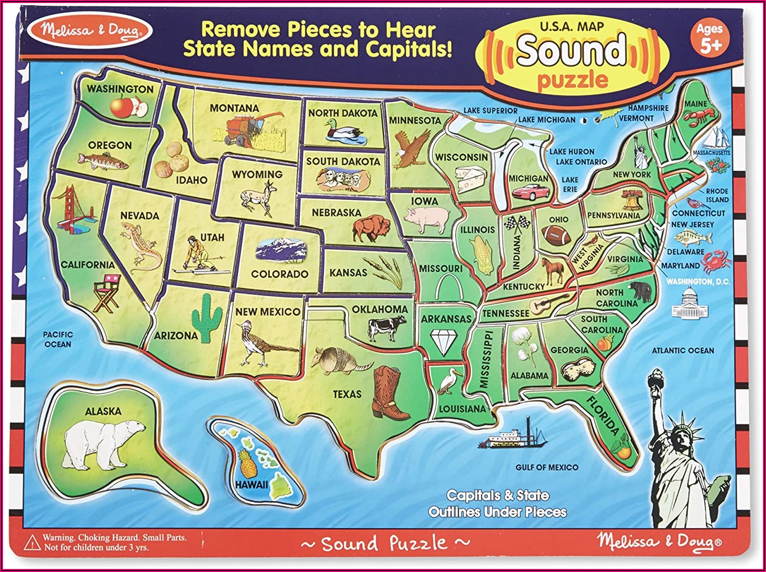 Usa Map Sound Puzzle