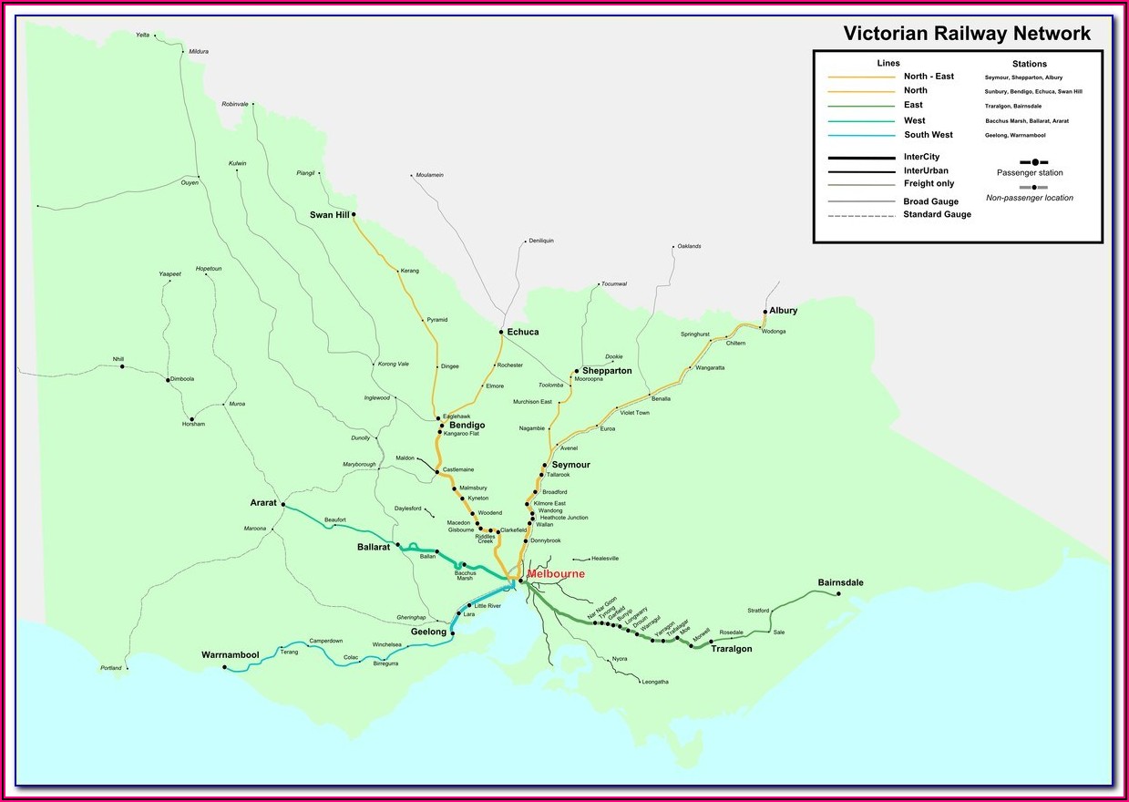 Vic Rail Map