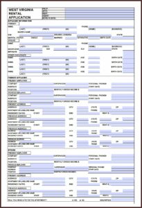 Virginia Rental Application Form Free
