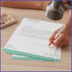 Vistaprint Letterhead Template