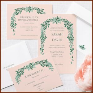 Vistaprint Wedding Invitations With Rsvp