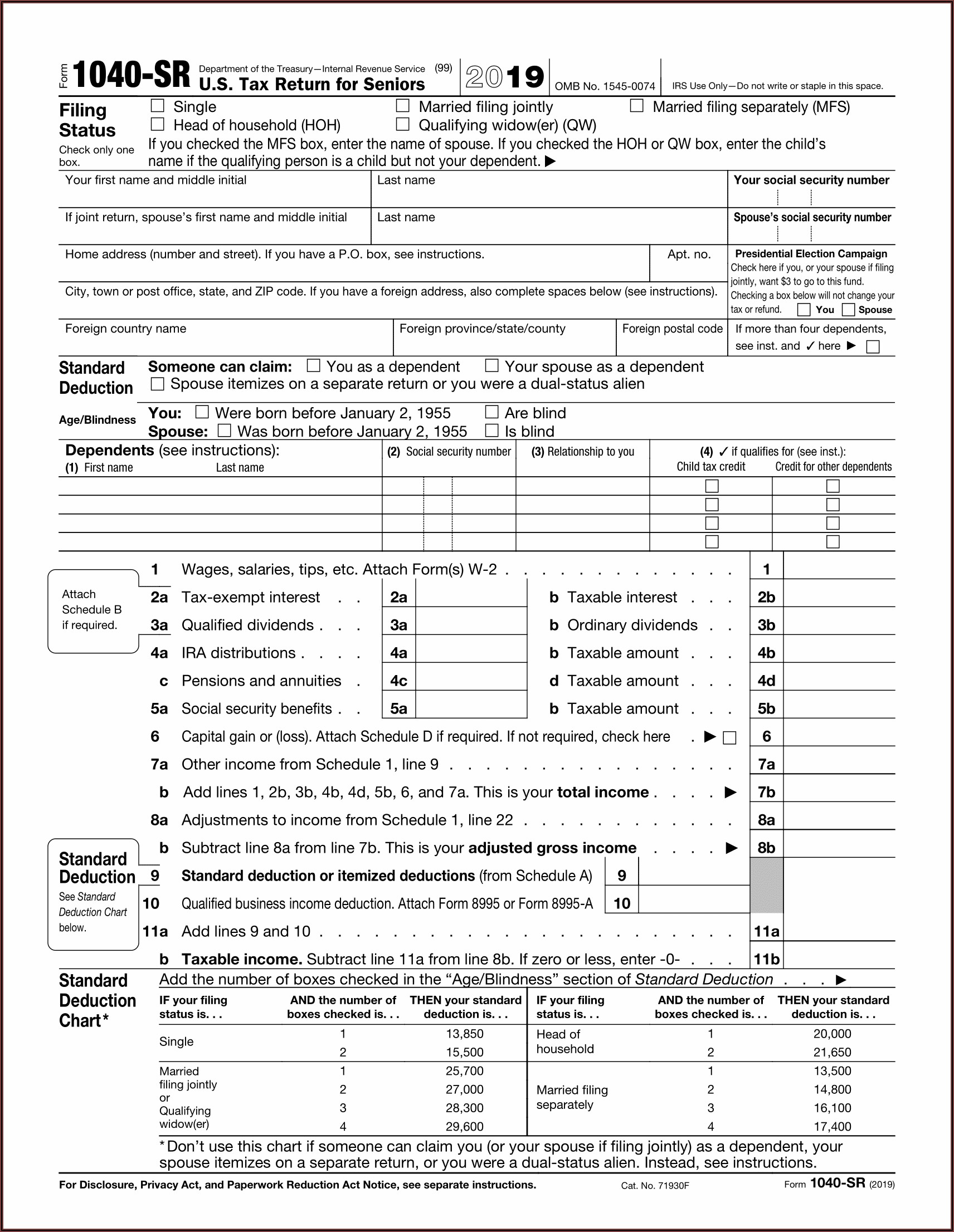 W2 And Tax Return Form 1040