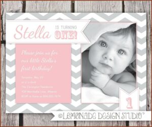 Walmart Photo 1st Birthday Invitations