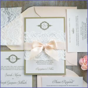 Wedding Invitation Belly Band Ribbon