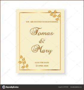 Wedding Invitation Card Design Template Free Download