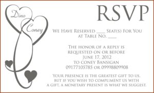 Wedding Invitation Kits With Response Cards