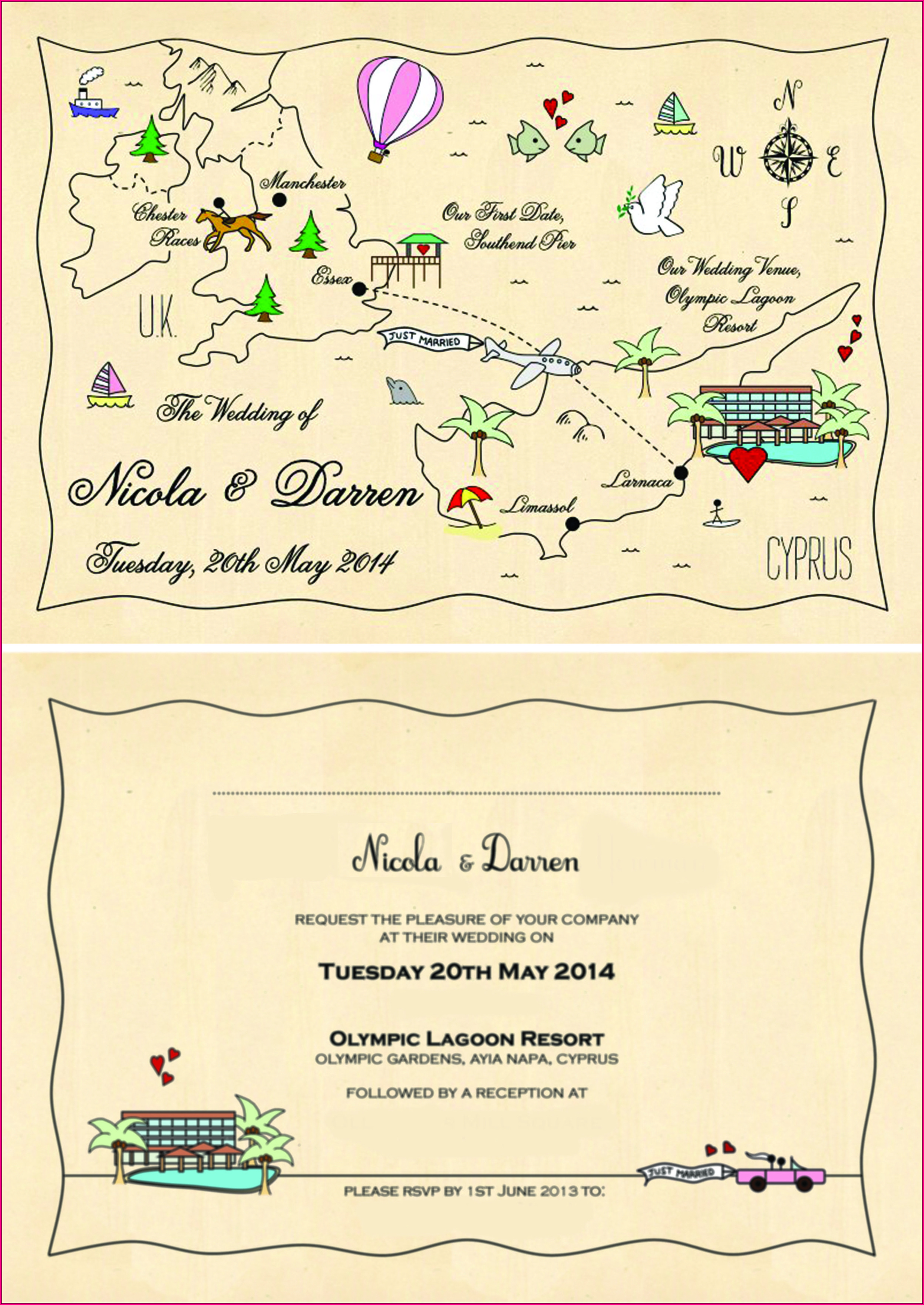 Wedding Invitation Maps