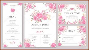 Wedding Invitation Templates Flowers