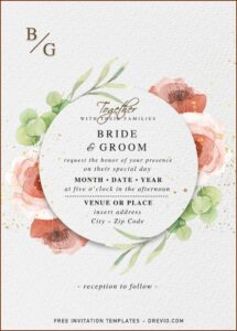 Wedding Invitation Templates Free For Word