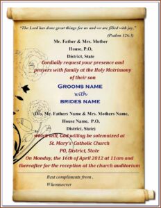 Wedding Invitation Templates Free Online