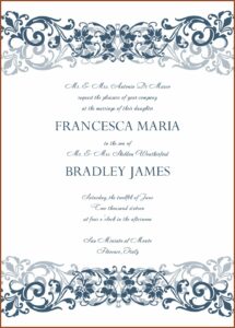 Wedding Invitation Templates Png