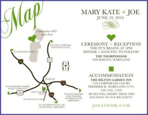 Wedding Reception Map