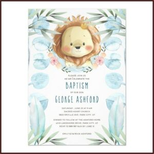 Welcome Baby Boy Dinner Invitation