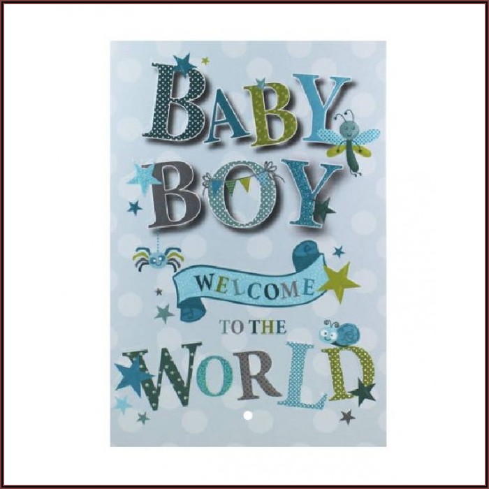 Welcome To The World Baby Boy Invitations