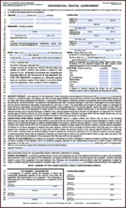 Wisconsin Rental Lease Agreement Form