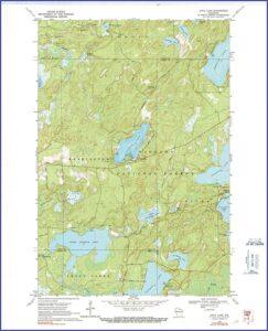 Wisconsin Topographic Lake Maps