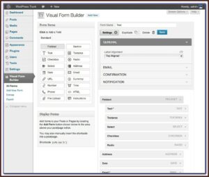 Wordpress Free Forms Builder Plugin