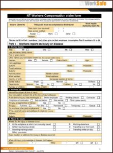 Workers Compensation Claim Form