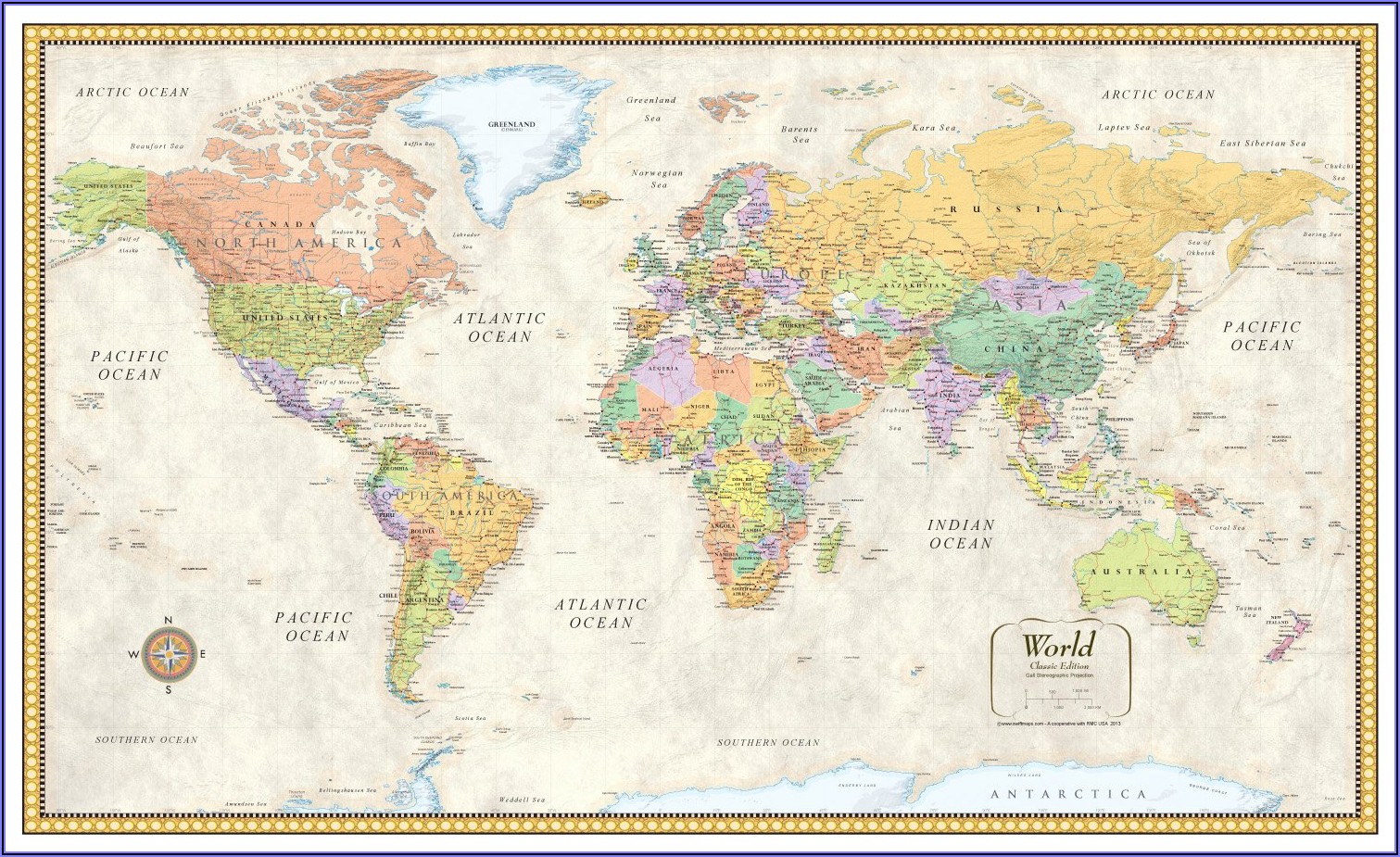 World Map Laminated Amazon
