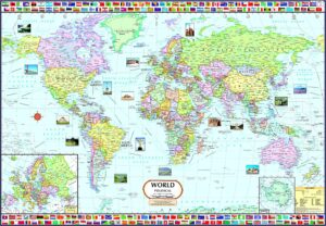 World Map Laminated Buy