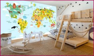 World Map Mural Wallpaper