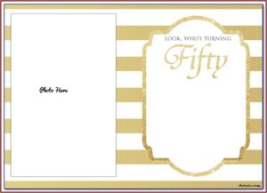 50th Birthday Invitation Templates For Her