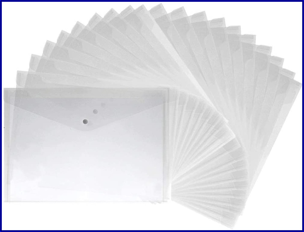 A4 Clear Envelope Folders