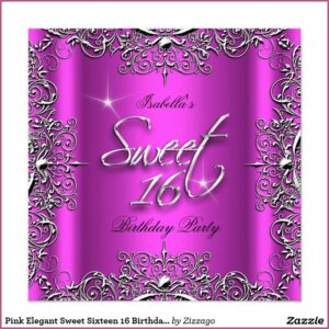 Affordable Sweet 16 Invitations